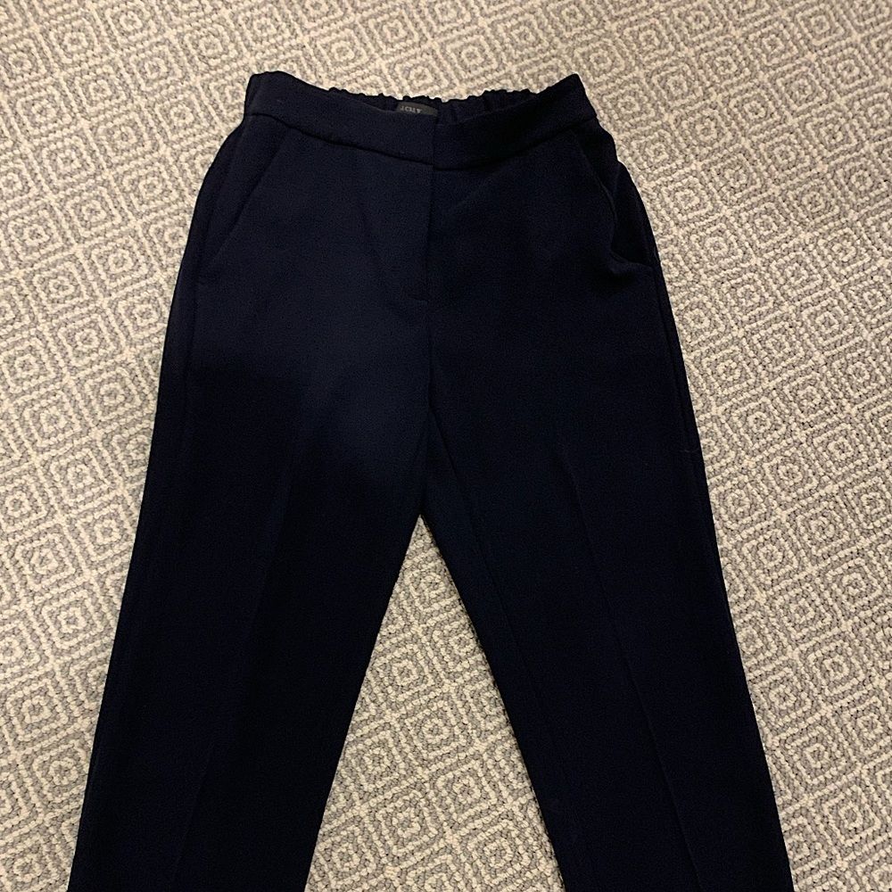 J. Crew Easy Crepe Pull-on pant NAVY sz 00